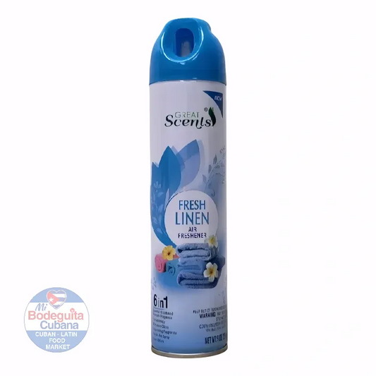 AMBIENTADOR SPRAY GREAT SCENTS ROPA FRESCA / 9 OZ