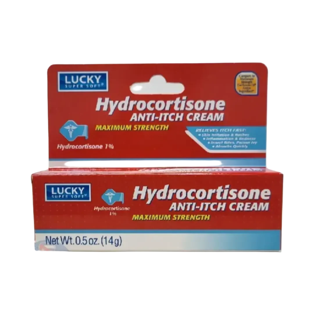 Crema De Hydrocortisona 1% -Lucky / 0.5 Oz