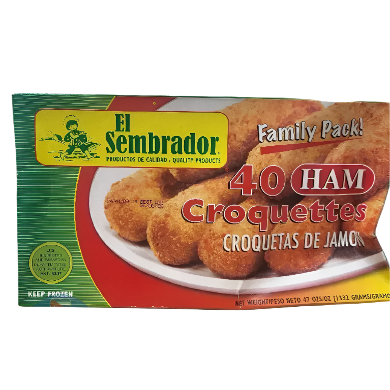 Paquete Familiar Croquetas De Jamon El Sembrador / 47 Oz