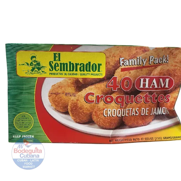 PAQUETE FAMILIAR CROQUETAS DE JAMÓN EL SEMBRADOR / 47 OZ