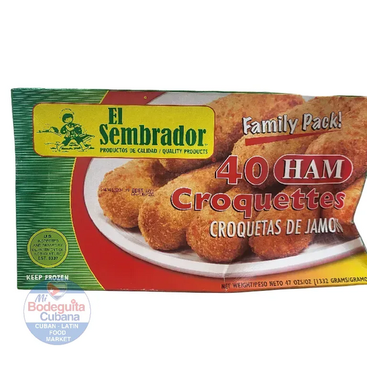 PAQUETE FAMILIAR CROQUETAS DE JAMÓN EL SEMBRADOR / 47 OZ