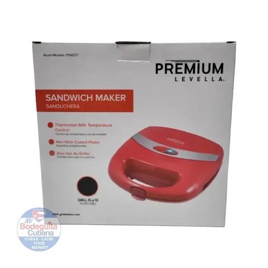 SANDWICHERA ELECTRICA LEVELLA COLOR ROJO - PSM277