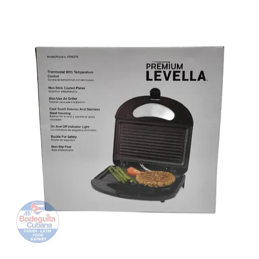 SANDWICHERA ELECTRICA LEVELLA COLOR NEGRO - PSM276