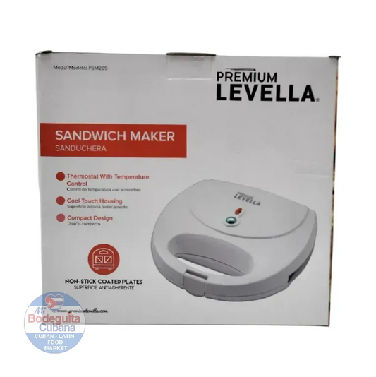 SANDWICHERA ELECTRICA LEVELLA COLOR BLANCO - PSM269