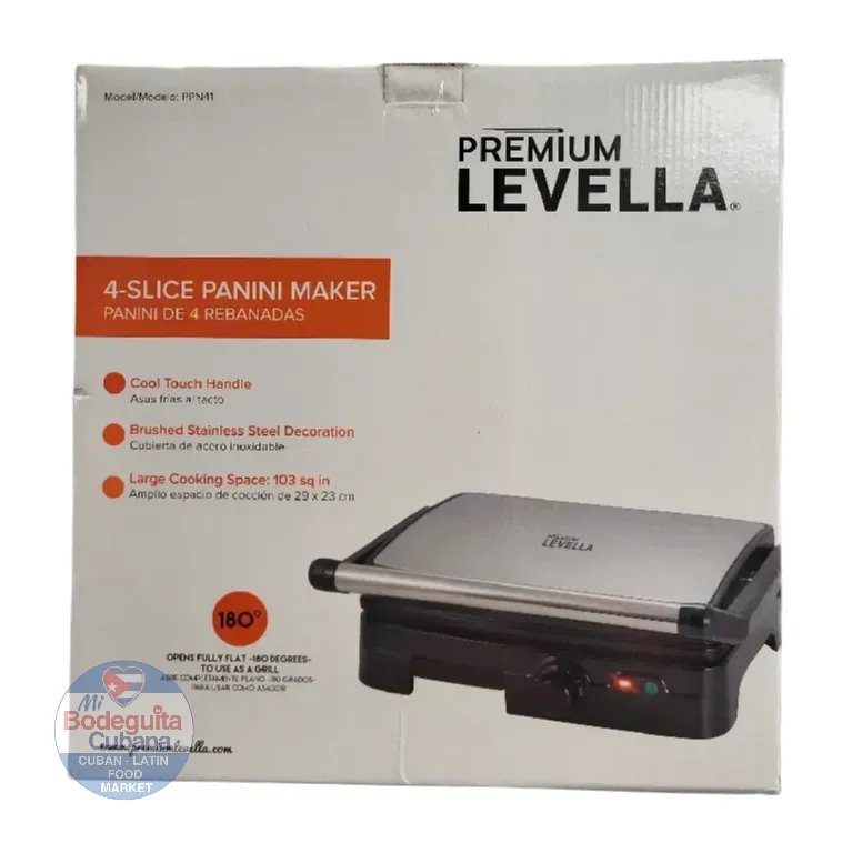 Tostadora De Pan Electrica Con Parrilla 4 Slices Levella - Ppn41