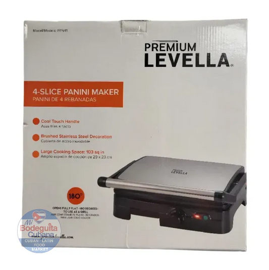 TOSTADORA DE PAN ELECTRICA CON PARRILLA 4 SLICES LEVELLA - PPN41