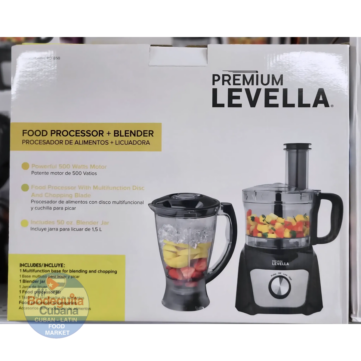 Procesadora De Alimentos + Batidora 500 W - Pcfb50