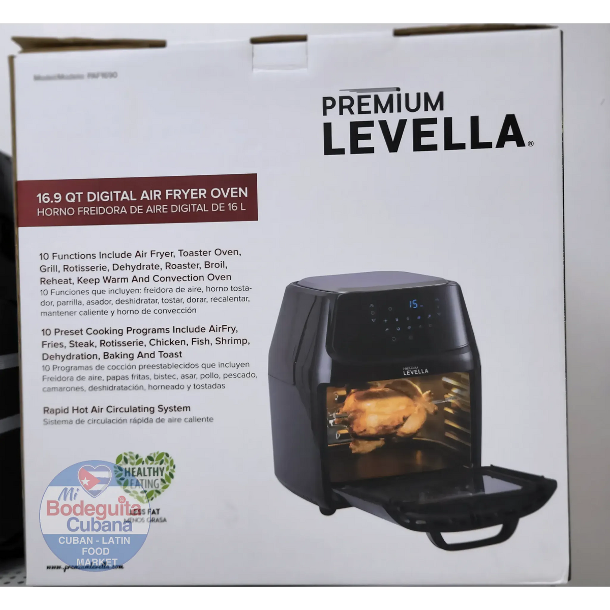 Freidora De Aire 16.9 Qt Levella - Paf1690