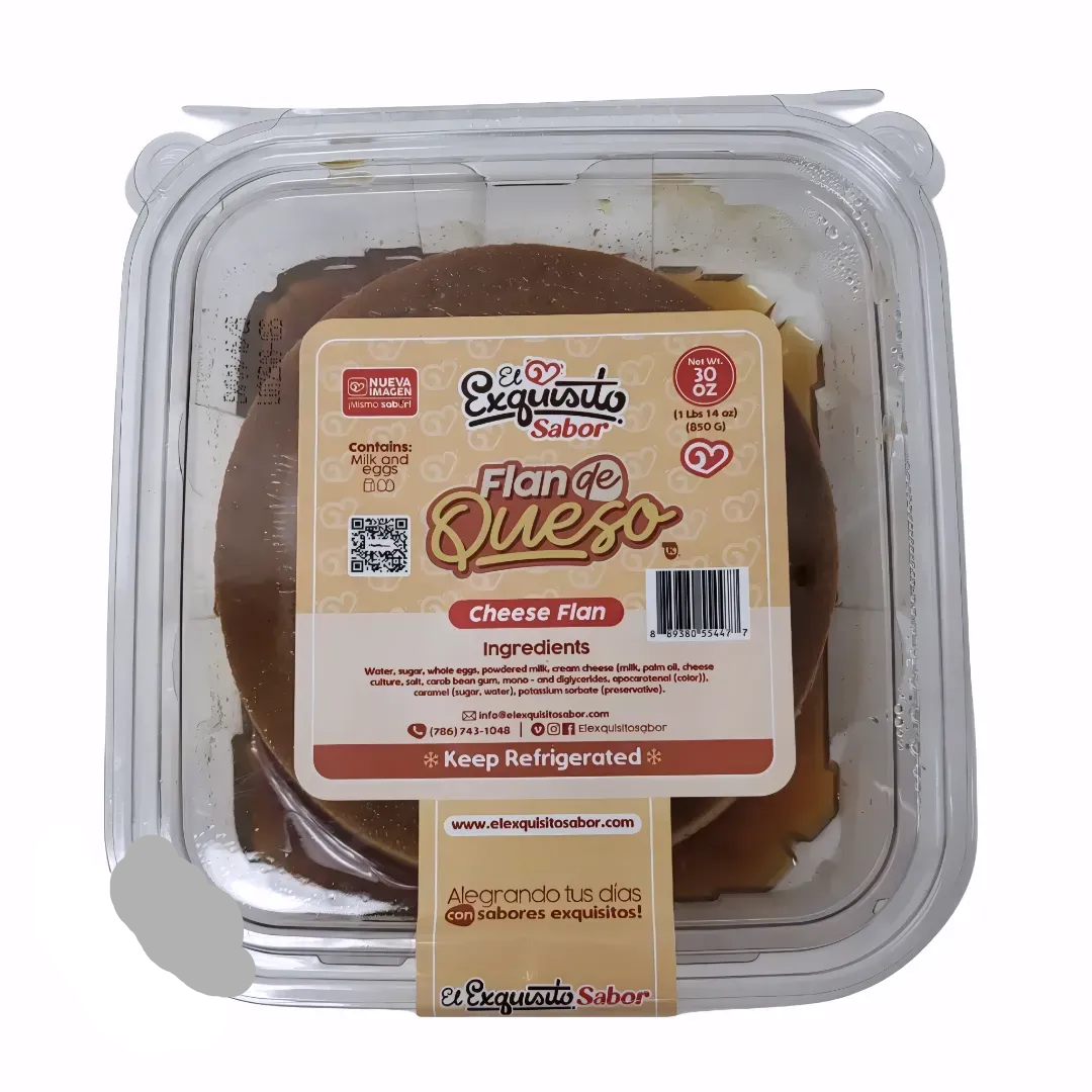 Flan De Vainilla El Exquisito Sabor 30 Oz
