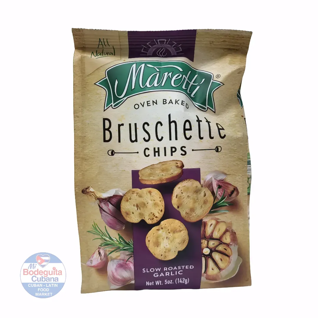 PAN TOSTADO SABOR AJO ROSTIZADO MARETTI / 5 OZ