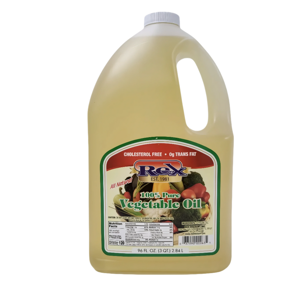 Aceite Vegetal Puro Rex / 96 Oz