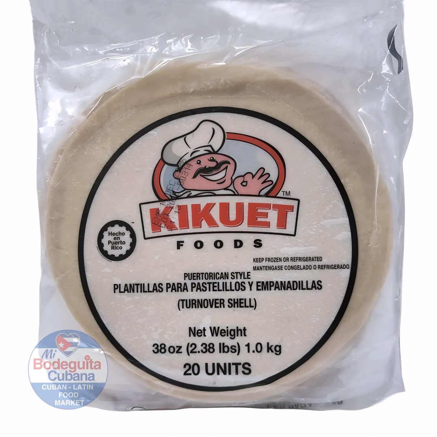 PLANTILLAS PARA PASTELITOS Y EMPANADILLAS BLANCAS 20CT