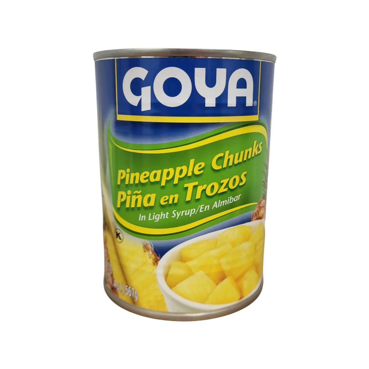 Pinas En Trozos En Almibar Goya / 20 Oz