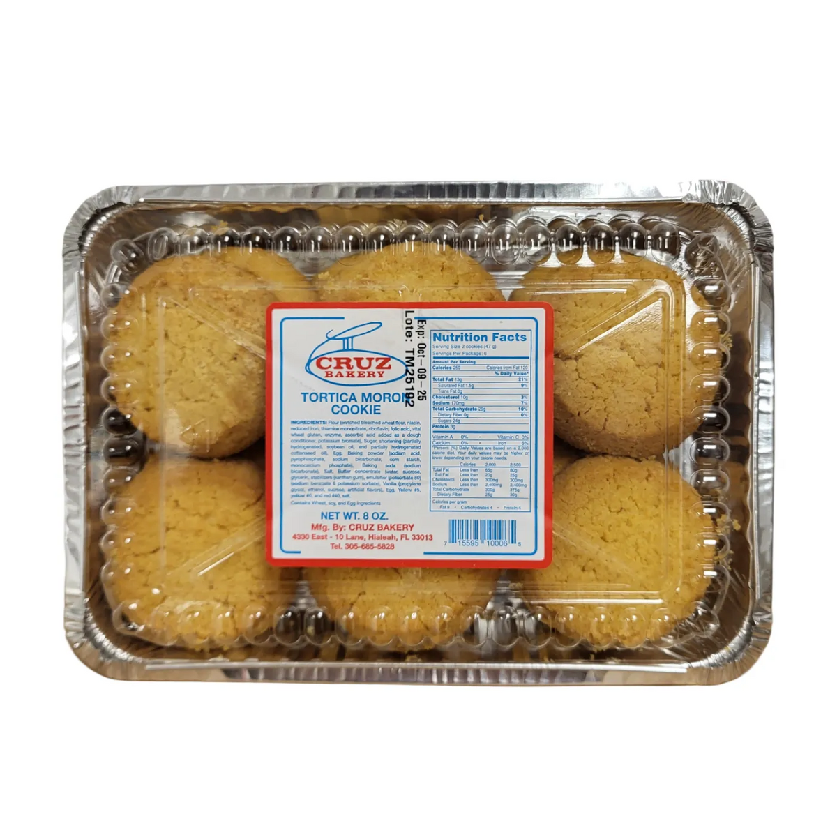 Torticas De Moron Cookie Cruz Bakery - 8 OZ