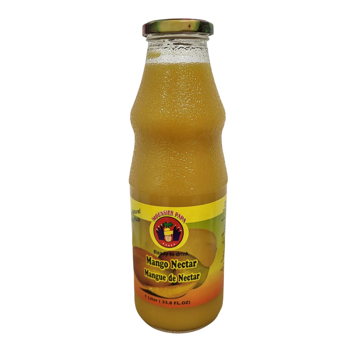Jugo Mango Nectar Mounsier Papa / 1 LT Glass