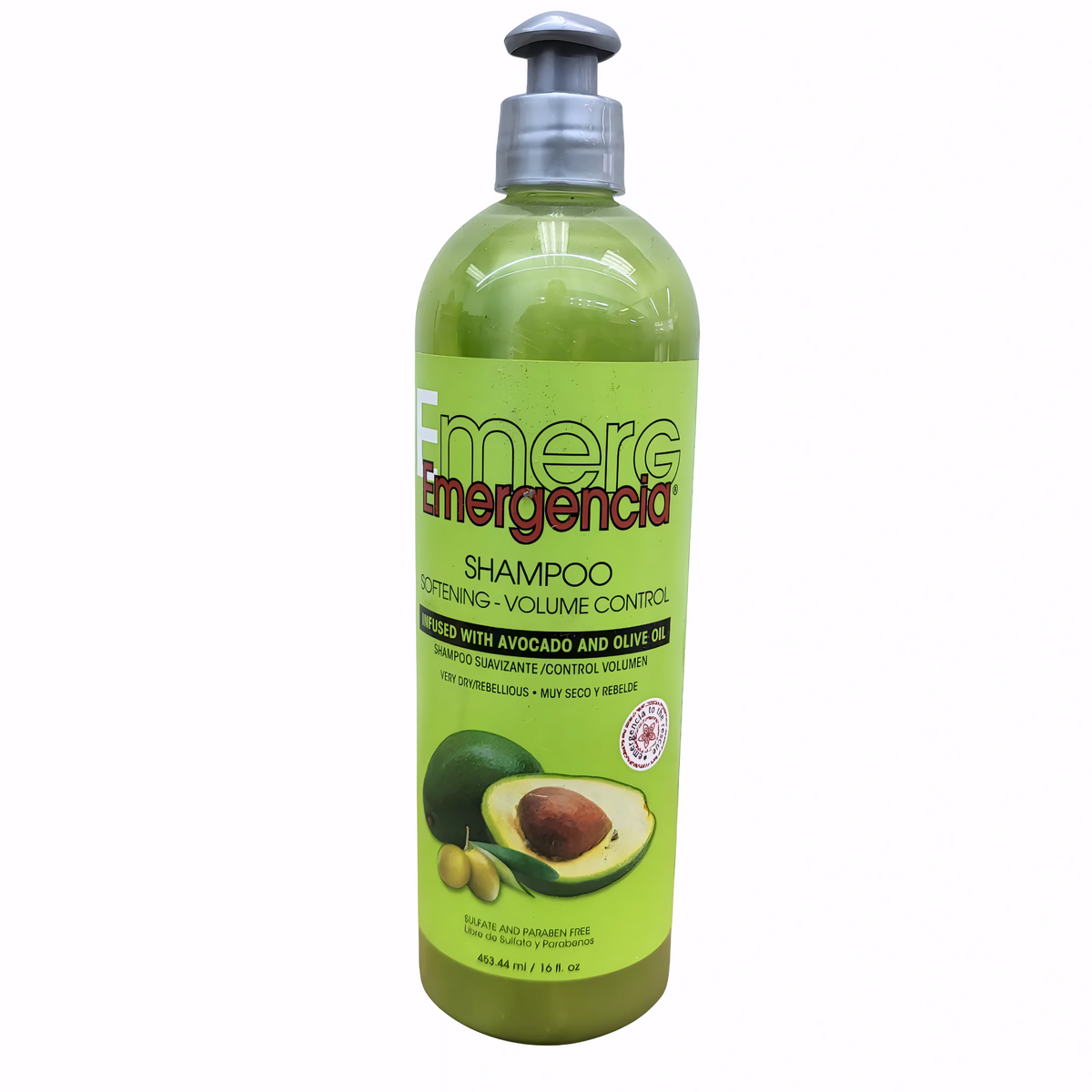 Shampoo De Aguacate Y Aceite De Oliva Emergencia / 16 Oz