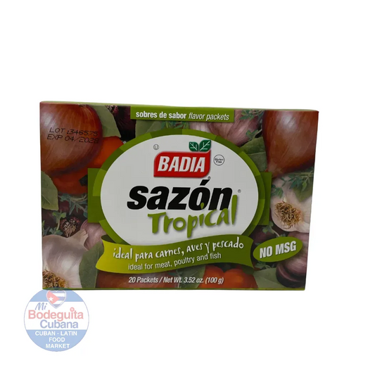 SAZON TROPICAL BADIA PARA CARNES - 3.52 OZ